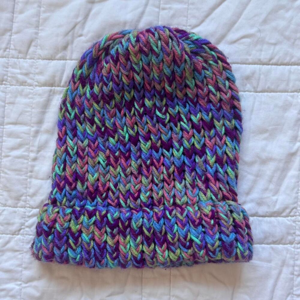 Multi coloured beanie‎ winteraccessories boho comfy